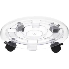 Casa Bonita - Suporte Plástico 38cm com rodas para Vasos