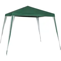 Just Home Collection - Gazebo de Poliéster Montável 245x300x300cm Verde