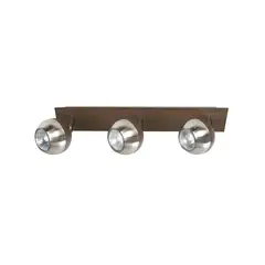 Just Home Collection - Spot de Sobrepor 3 Lâmpadas Esfera Bivolt Cromado