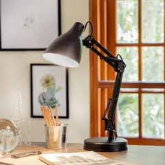 Casa Bonita - Luminária de Escritório Flex, Preto