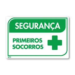 Fixser - Sinal PVC Primeiros Socorros