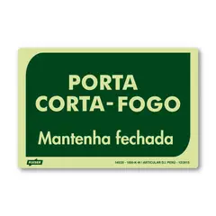 Fixser - Sinal PVC Porta Corta Fogo