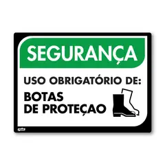 Fixser - Sinal PVC Usar Botas