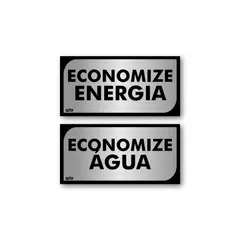 Fixser - Sinal PS Economize Energia-Água