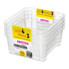 Sanremo - Conjunto 4 Cestas 746ml
