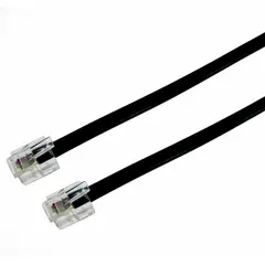 Dualcomp - Cordao Liso 6P4C 2M Preto
