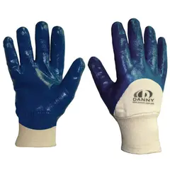 Vicsa Brasil - Luva Algodão com Banho Nitrílico Tamanho M para Mecânica Automotiva