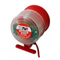 DNI - Sirene para Incêndio 12/24V 115Db com Luz