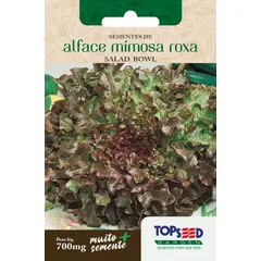 Topseed Garden - Semente Horta Alface Mimosa Salada Bowl, Roxa