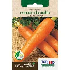 Topseed Garden - Semente Horta Cenoura Brasília Alta Seleção