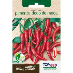 Topseed Garden - Semente Horta Pimenta Dedo Moça