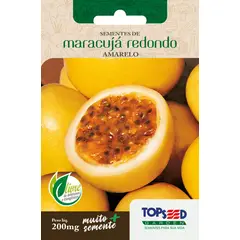 Topseed Garden - Semente Horta Maracujá Redondo, Amarelo