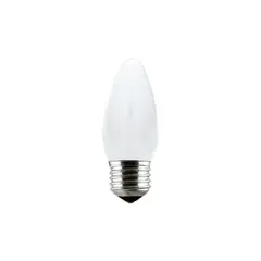 Taschibra - Lâmpada Incandescente Vela E27 Luz Branca Leitosa 40W 220V