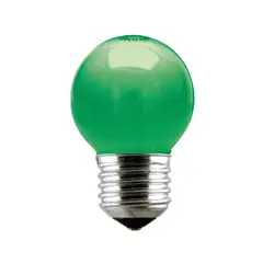 Taschibra - Lâmpada Incandescente Bolinha Verde 15W 127V