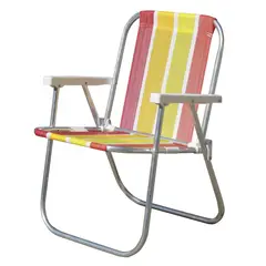 Botafogo - Cadeira de Praia Alta Varanda 67x57x6cm Sortido