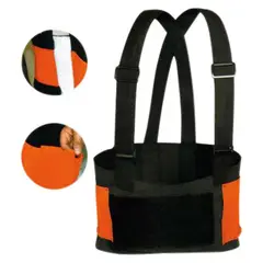 Vicsa Brasil - Cinta Ergonômica Refletivo com Suspensório P, Preto