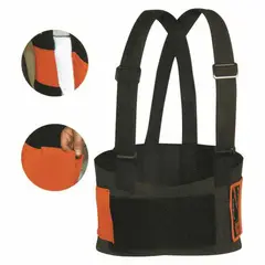 Vicsa Brasil - Cinta Ergonômica Refletivo com Suspensório XG, Preto