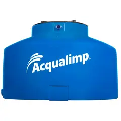Acqualimp - Caixa De Água 1.750L Polietileno Água Protegida Tampa Rosca Azul