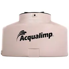 Acqualimp - Caixa De Água 1.500L Água Limpa Polietileno Tampa Rosca Bege