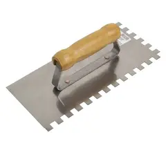 Cortag - Desempenadeira Aço com dentes 10x10cm Prata