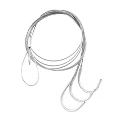 Alambre - Newflex Cabo Aço Pendurar Vaso, Cinza, 70cm