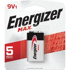 Energizer - Bateria 9V Max Alcalina com 1 Unidade
