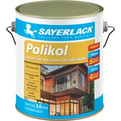 Sayerlack - Verniz Polikol Brilhante 3,6L Transparente
