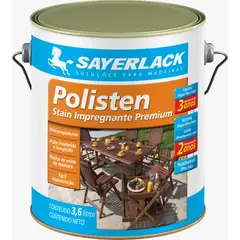 Sayerlack - Verniz Stain Polisten 3,6L Nogueira