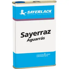 Sayerlack - Solvente Aguarrás Sayerraz Transparente 5 Litros
