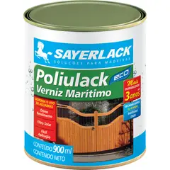Sayerlack - Verniz Marítimo Poliulack Eco 0,9L Exterior Transparente