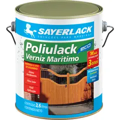 Sayerlack - Verniz Marítimo Poliulack Eco 3,6L Exterior Transparente