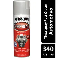 Rust-Oleum - Tinta Spray Brilhante Alta Temperatura 358ml Alumínio