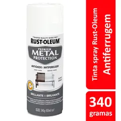 Rust-Oleum - Tinta Spray Brilhante Metal Protection 340ml Branco