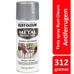Rust-Oleum - Tinta Spray Brilhante Metal Protection 340ml Prata