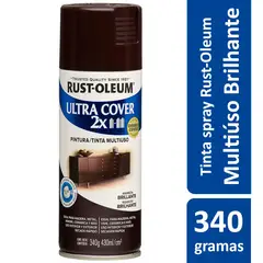 Rust-Oleum - Tinta Spray Brilhante Ultra Cover 430ml Marrom