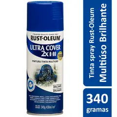 Rust-Oleum - Tinta Spray Brilhante Ultra Cover 430ml Azul Previdência