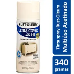 Rust-Oleum - Tinta Spray Acetinado Ultra Cover 430ml Branco
