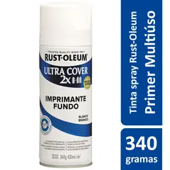 Rust-Oleum - Tinta Spray Fosco Ultra Cover Fundo Imprimante 430ml Branco