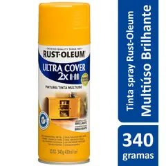 Rust-Oleum - Tinta Spray Brilhante Ultra Cover 430ml Amarelo Ouro