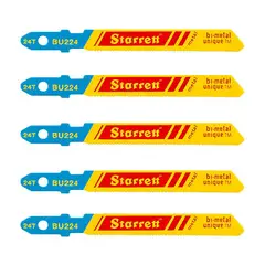 Starrett - Serra Tico Tico Bimetal com 24 Dentes Com 5 Unidades 50mm
