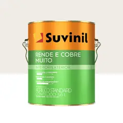 Suvinil - Tinta Fosco Interior Rende e Cobre Muito Standard 3,6L Branco
