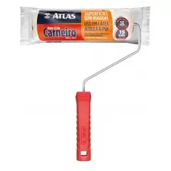 Atlas - Rolo para Pintura de Lã 12mm e Garfo de Aço para Pintura 15cm REF-328/15