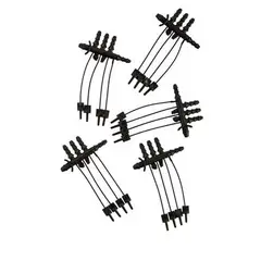 Elgo - Conexão com 4 Saídas 3/5mm para 4/7mm 5 Peças Preto