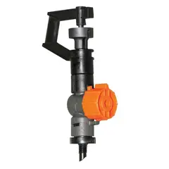 Elgo - Microaspersor Rotativo 360 com Espeto 2 peças, Preto