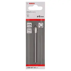 Bosch - Brocas CYL-9 Ceramic Encaixe Cilindrico Ø6 x 80 mm com 1 unidade