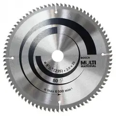 Bosch - Disco de serra Circular Multimaterial ø235, furo de 25 mm, espessura de 1,5 mm, 80 dentes