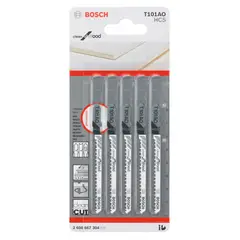 Bosch - Lâmina de serra tico tico T11AO Clean for wood blister com 5 unidades