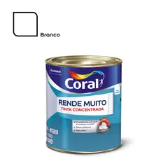 Coral - Tinta Acrílica Rende Muito Fosco Branco 900Ml