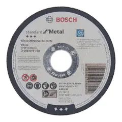 Bosch - Disco de Corte Standard for Metal 115x2,5mm Centro Reto