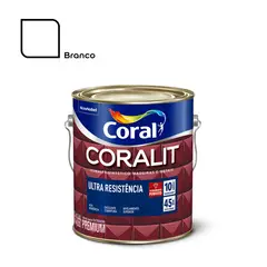 Coral - Esmalte Sintético Fosco Branco 3,6L Coralit Premium para Madeiras e Metais